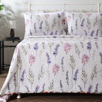 COTTON REVERSIBLE BEDSPREAD SET - FLUTTER