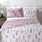 COTTON REVERSIBLE BEDSPREAD SET - FLUTTER