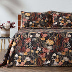 COTTON REVERSIBLE BEDSPREAD SET - EMBER GARDEN
