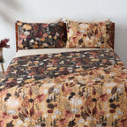 COTTON REVERSIBLE BEDSPREAD SET - EMBER GARDEN