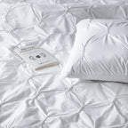 SILHOUETTE 200 TC PERCALE 100% ORGANIC COTTON EMBROIDERED DUVET COVER SET