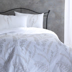 SORRENTO 200 TC PERCALE 100% ORGANIC COTTON EMBROIDERED DUVET COVER SET