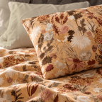 ORGANIC COTTON 200TC PRINTED FITTED SHEET SET - SAVANNAH