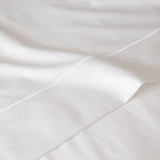 300TC BAMBOO COTTON EMBROIDERED SHEET SET - WHITE