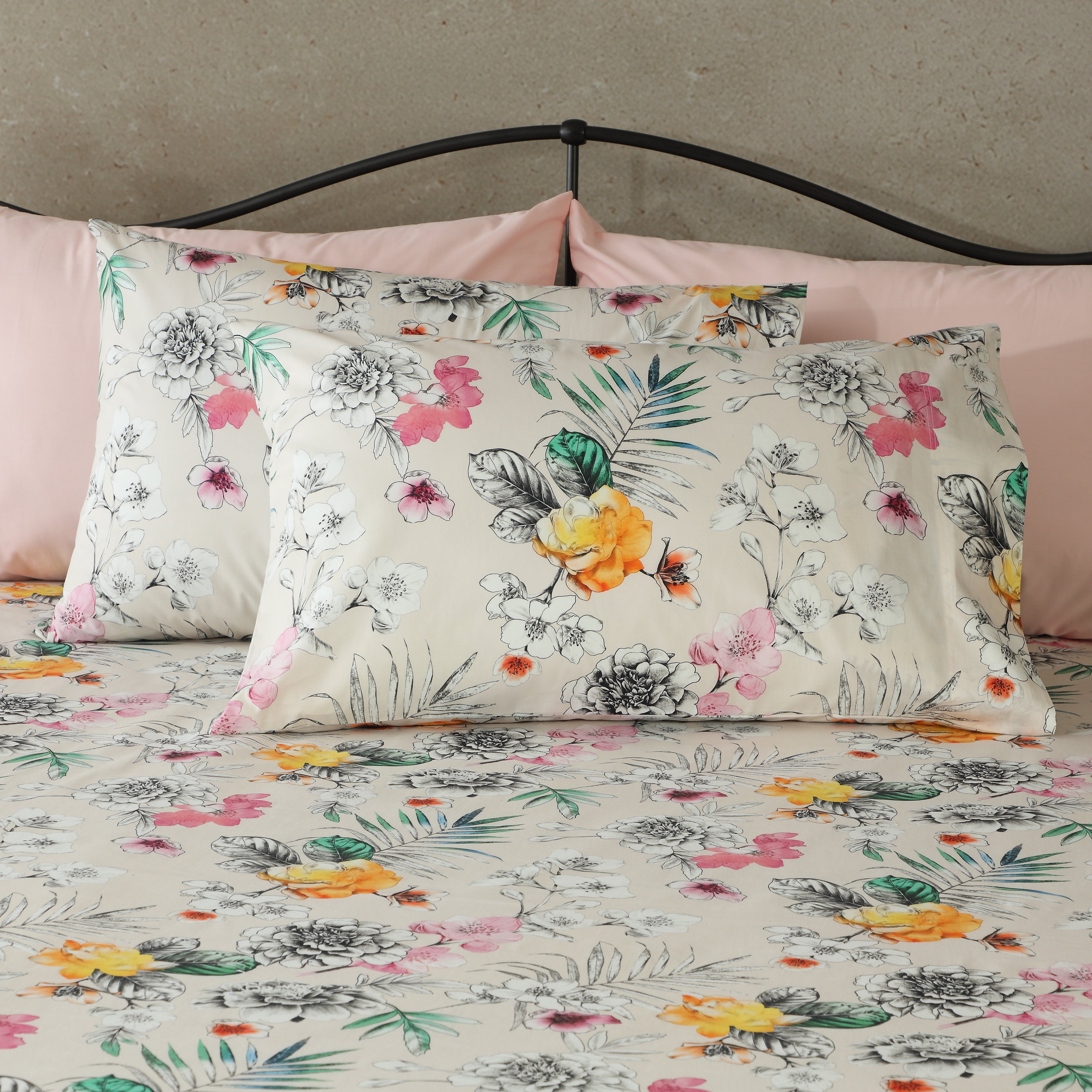 200TC PERCALE ORGANIC PRINTED SHEET SET - PRAIRIE