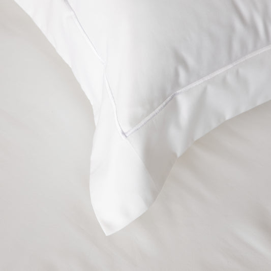 600TC 100% COTTON ORGANIC EMBROIDERED PILLOWCASES SET OF 2 PCS