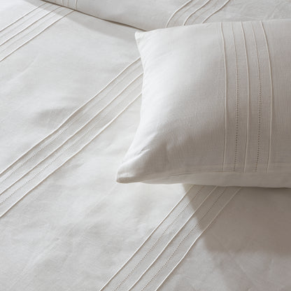 HEIRLOOM 100% PURE LINEN DUVET COVER SET - IVORY PEARL