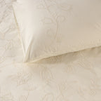 ABUNDANCE 200 TC PERCALE 100% ORGANIC COTTON EMBROIDERED DUVET COVER SET